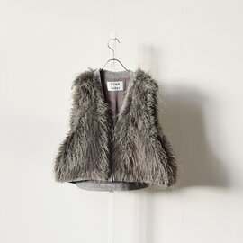 CYAN TOKYO|ミックス ファー ジップ ベスト 507418