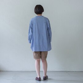 sisam｜チェックソデストラップシャツ【母の日ギフト】