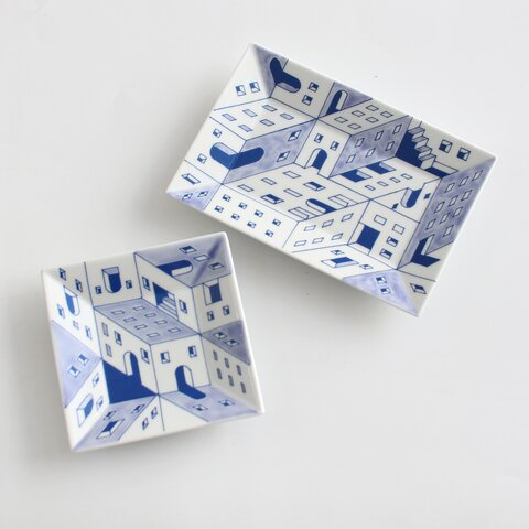 COMPANY|CITY TRAY/平皿 トレイ 有田焼 宝泉窯