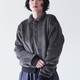 AXESQUIN|ポーラテック ハイロフト ポロシャツ ユニセックス フリースポロシャツ ハーフジップ POLARTEC HIGH LOFT POLO 321148 BLACK アクシーズクイン モディファイド
