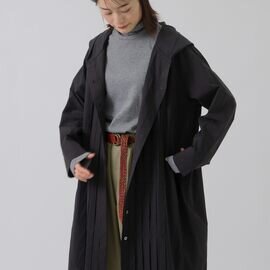 T.Tutie.|コットンブロードフードタックロングシャツ コート ワンピース PRE SALE