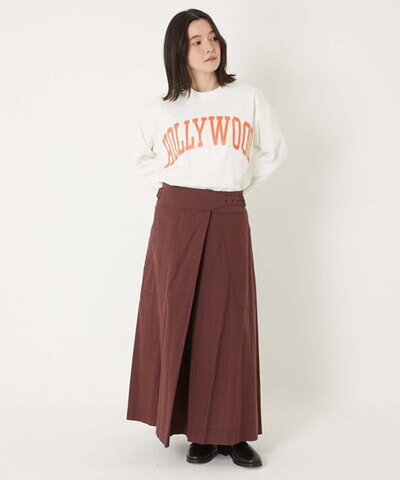 HOLLYWOOD RANCH MARKET|バウンサーテンジク カレッジロゴ ロングスリーブTシャツ