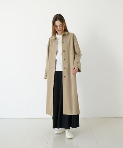 Mochi｜ tuck trench coat [ms24-co-01/beige・1] タックトレンチコート