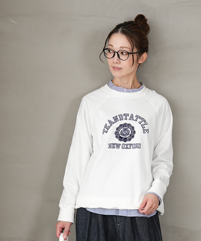 NATURAL LAUNDRY|【30%OFF】ミニ裏毛ラグランプルオーバー NATURAL LAUNDRY|【30%OFF】ミニ裏毛ラグランプルオーバー