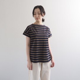 NARU|(ナル) 72サイロBD フレンチスリーブPO 671210 プルオーバー Tシャツ ボーダーT