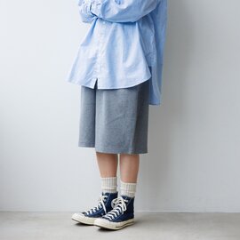 NATURAL LAUNDRY|ミラノリブ ハーフエッグパンツ | 7264C-024