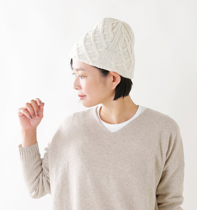Mature Ha ウールニットキャップ Slant Cutting Knit Cap Aran2 Lamb Mk 2135 Mt Piu Di Aranciato ピウディアランチェート キナリノモール Mature Ha ウールニットキャップ Slant Cutting Knit Cap Aran2 Lamb Mk 2135 Mt Piu Di Aranciato ピウディアランチェート キナリノモール