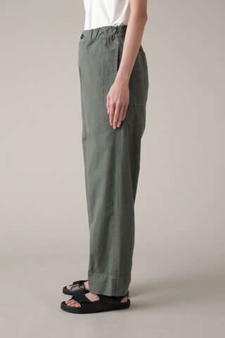 MHL.｜SUPERFINE COTTON TWILL TROUSERS