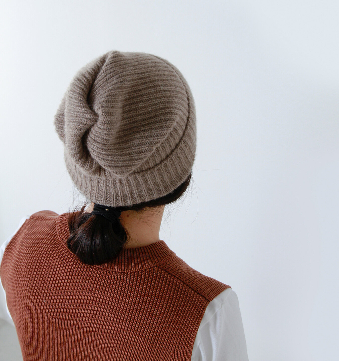 Mature Ha プリーツニットキャップ Pleats Knit Cap Maw17 11 Hm Piu Di Aranciato ピウディアランチェート キナリノモール