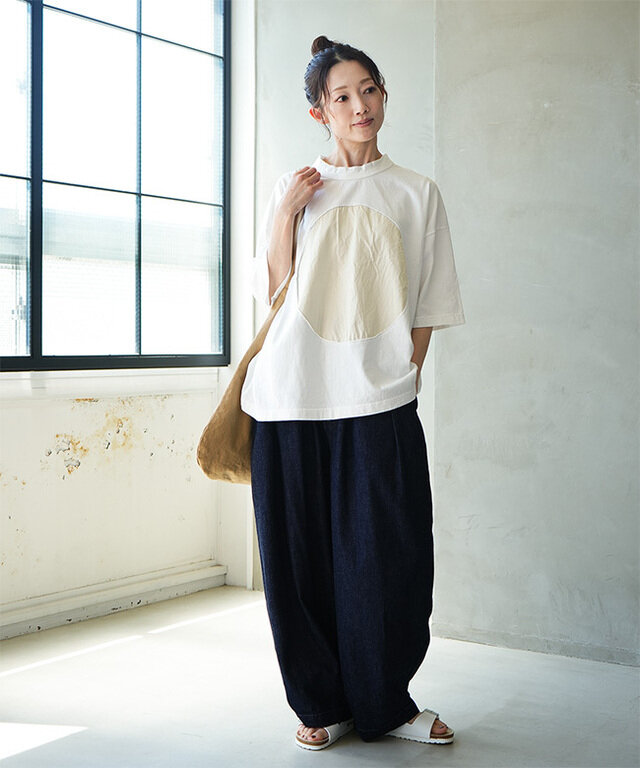 身長:164cm / カラー:03 オイスター / サイズ:one size