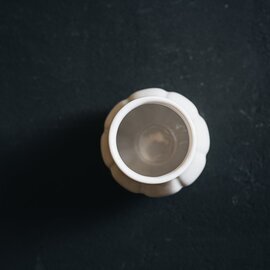 かもめ製作所｜つぼみカップ（白つや釉）