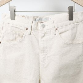 MidiUmi｜high waist white denim pants