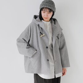 Dulcamara|ウール メルトン ダッフル ショート コート d225-c544