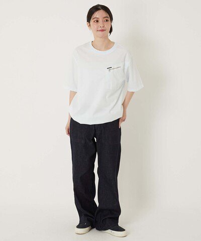 HOLLYWOOD RANCH MARKET|フィールソーグッド プルオーバーシャツ WHITE 半袖 夏Tシャツ 水色 日本製 seilin sale