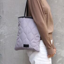 Folna|リバーシブル キルティング×ファートートバッグ