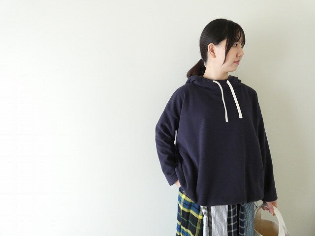 快晴堂|別注カラーあり Girl's・軽くあたたかいフリースのインナー 裾コードパーカー(53C-14)