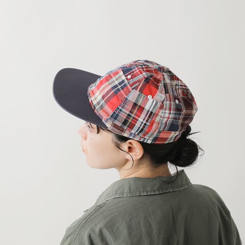 PENNEYS|コットン マドラスチェック 90s パッチワーク BB キャップ 帽子 pn25s009-fn