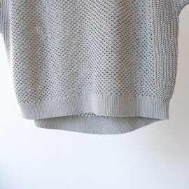 MidiUmi｜crew neck mesh pattern vest
