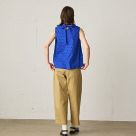 MidiUmi｜dots embroidery short shirt