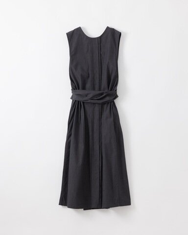 hatsutoki|kitchen ノースリーブポップオーバー(チャコール)【エプロン】【ギフトにおすすめ】