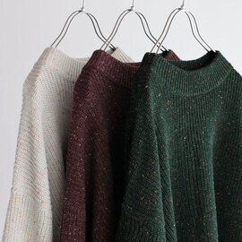 poora|Half Rib Puff Crew-neck プルオーバー