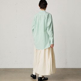 MidiUmi｜cotton linen tuck gather skirt