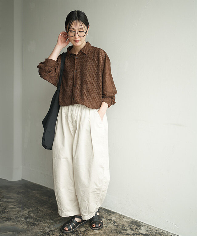 身長:165cm / カラー:37 BROWN / サイズ:1