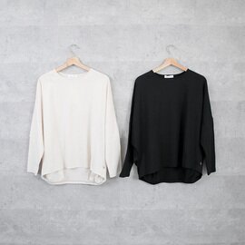 HUIS｜in house SUVIN COTTON 長袖コクーンカットソー