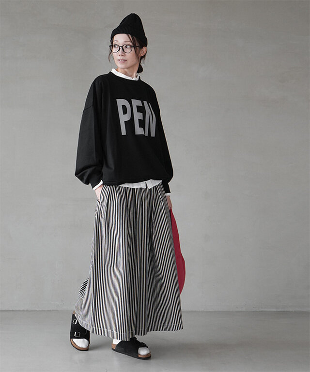 身長:164cm / カラー:02 太/着用サイズ:M