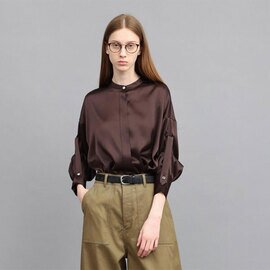 SACRA|SACRA サクラ 126516071 トリアセテート サテンシャツ TRIACE SATIN SHIRT