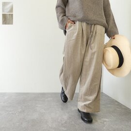 ina|サッカー8Wコール天フロント紐付きパンツ(255110)