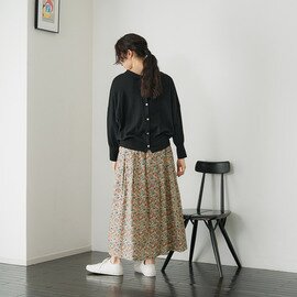 utilite｜リバティプリント タックギャザースカート