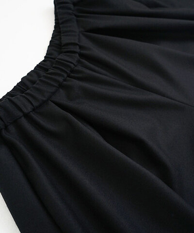 Mochi｜flare wide pants [black・]