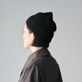 STUDIO NICHOLSON｜TINI COMPACT MERINO RIB BEANIE HAT (2color) [ ニットキャップ・ニット帽 ]