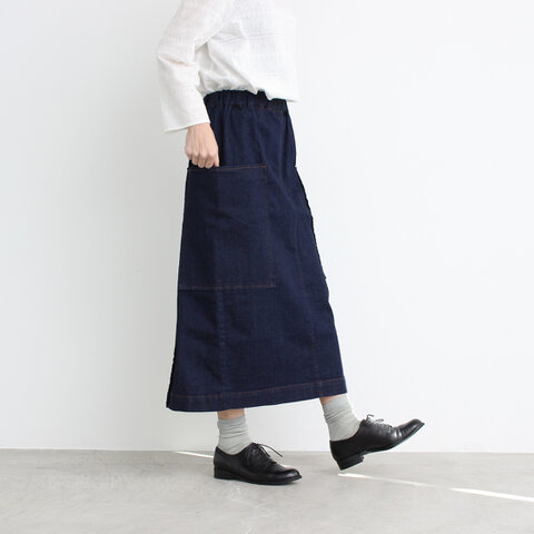 yuni|≪WEB限定≫ ムラ糸デニム タイトスカート 1709SK012181