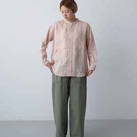 NATURAL LAUNDRY|60リネン スタンドワークシャツ | 7262T-007