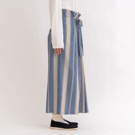 yuni｜オンブレストライプ　ドローストリグ　スカート 1701SK001231　C/R/L ombre stripe　drawstrings SK 