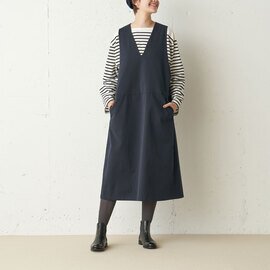 MidiUmi｜V neck jumper skirt