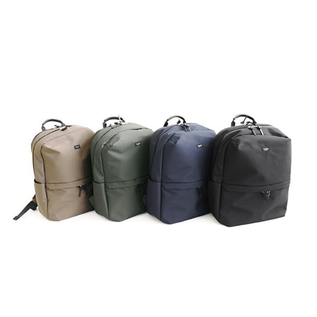 左からBEIGE(ベージュ)、OD GREY(オーディグレイ)、NAVY(ネイビー)、BACK(ブラック)
