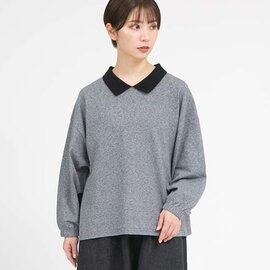TUTIE.|コットン杢カノコ編立衿プルオーバー 長袖シャツ