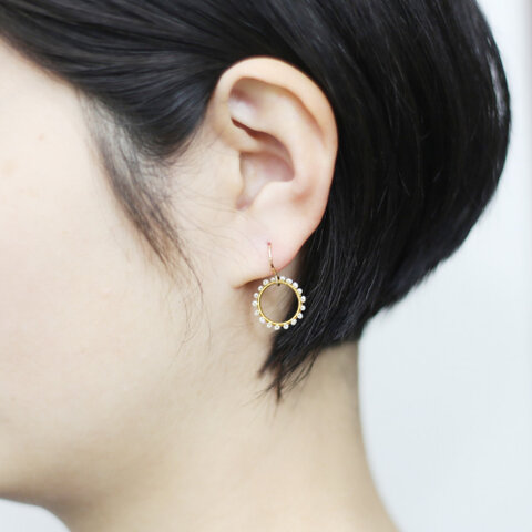 Amito|極小パールピアス(2個ペア)