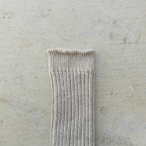 Loiter｜Mix Linen Rib Socks