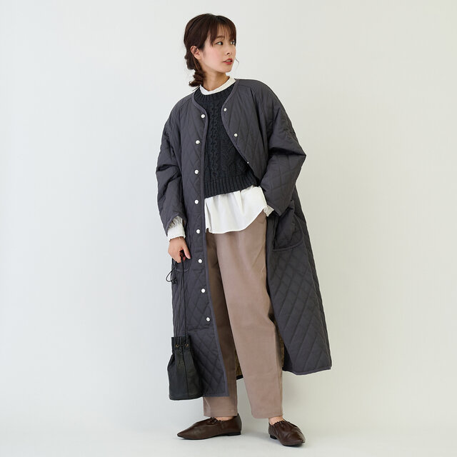 モデル身長 164cm 着用カラー チャコール