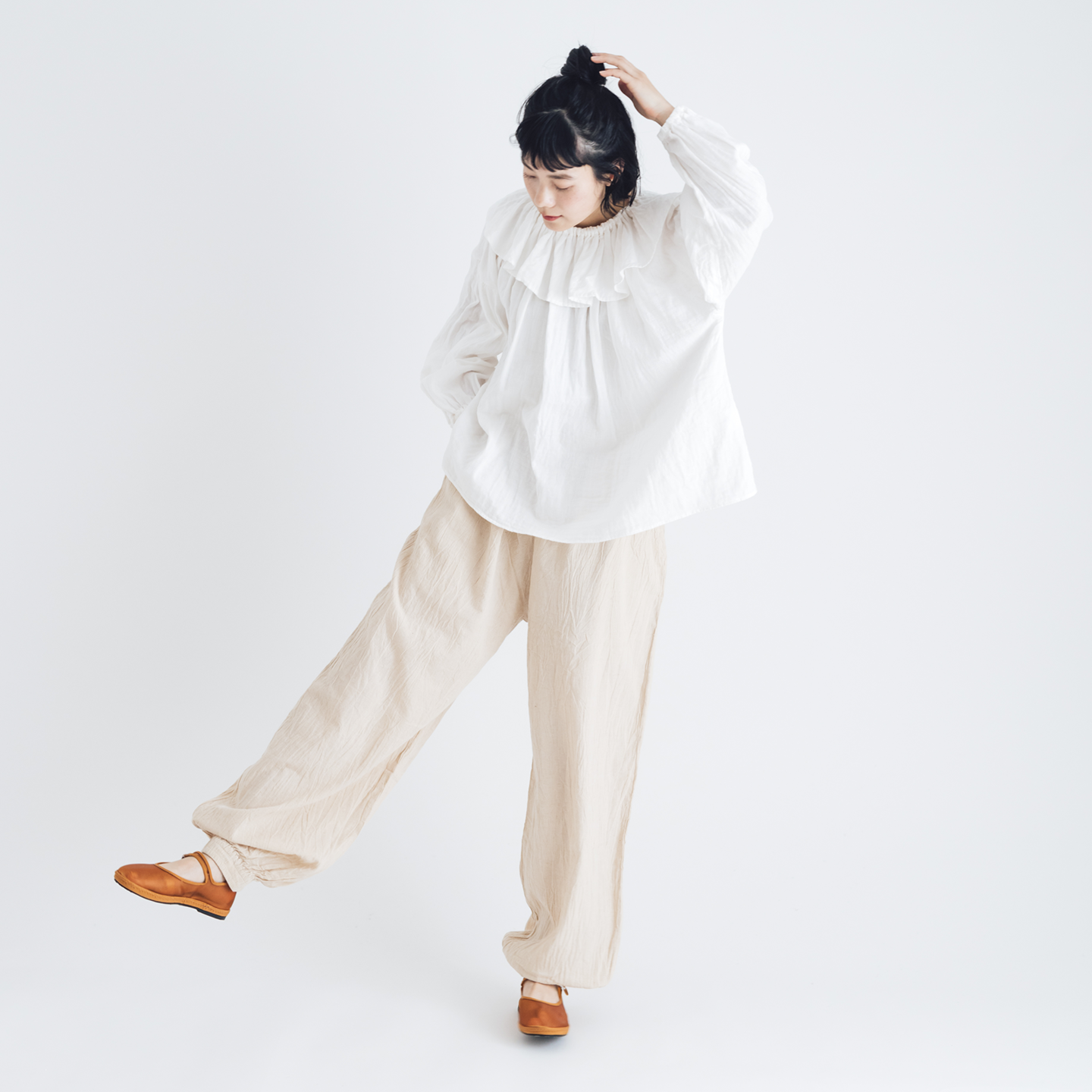 ヂェン先生の日常着|バルーンパンツ スリム〈くらすこと別注 ヂェン先生の日常着|バルーンパンツ スリム〈くらすこと別注