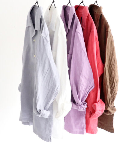 maillot|Linen Open Shirt リネンオープンシャツ MAS-19114
