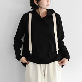 BASCO-nest|ルーシートップ Aラインのニットフードトップ パーカー ニットーパーカー