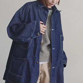 orSlow|ルーズ フィット デニム カバーオール ジャケット アウター 00-6141-81 オアスロウ