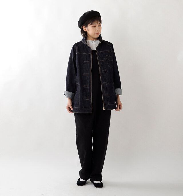 model hikari:165cm / 48kg
color : one wash / size : F