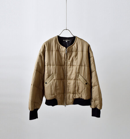 HAVERSACK|シルク キルティング ノーカラー ブルゾン 472528