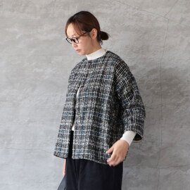 LILOU+LILY|IBLA TWEED CHECK JACKET ツイードチェックジャケット